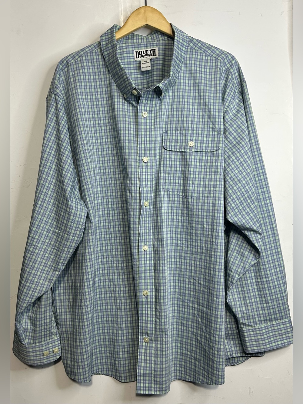 5 for $25🔥Duluth Trading Co. Plaid Long Sleeve Button Front Shirt 3XL